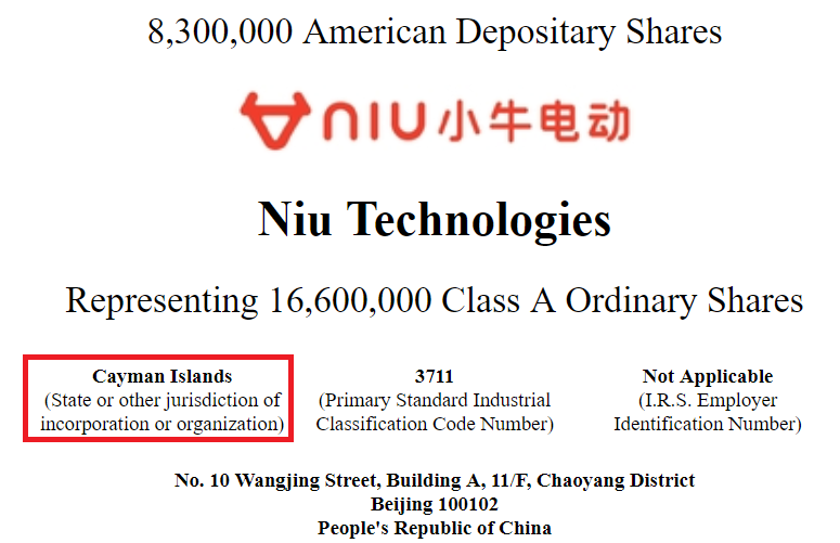 Niu Technologies Ipo 116 83 Revenue Growth And Undervalued Source Prospectus