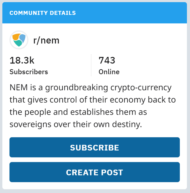 nem cryptocurrency reddit