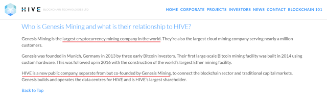 genesis hive