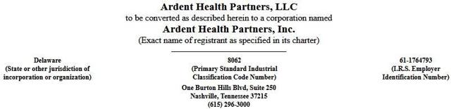 Ardent health partners llc ipo