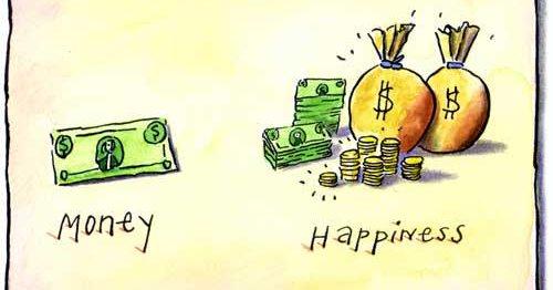 visualizing the relationship between money and happiness