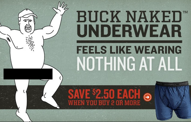 Duluth Trading TV Commercial: Buck Naked Underwear on Make a GIF