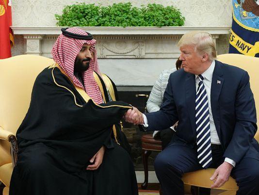 Image result for MbS and trump