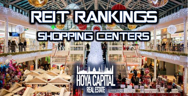 REIT rankings shopping centers
