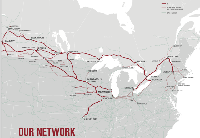 Canadian Pacific Railway And Connecting Lines Official Route Map | My ...
