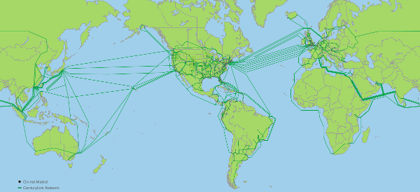 CenturyLink Network Map