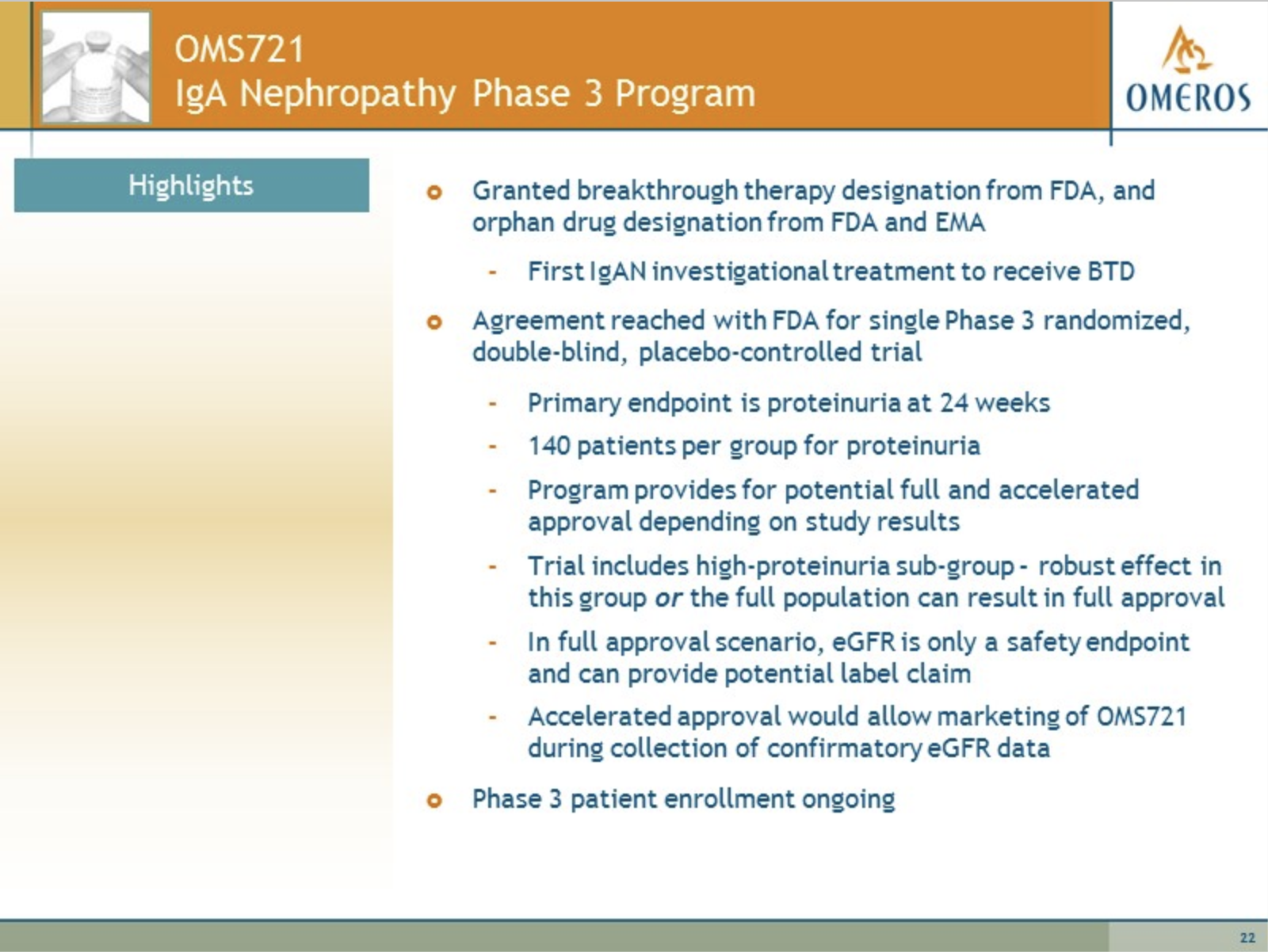 Omeros' Deck Full Of Aces (NASDAQOMER) Seeking Alpha