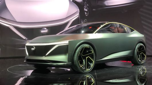 The Nissan IMs electric sports sedan at the 2019 North American International Auto Show in Detroit on Monday, Jan. 14, 2019.
