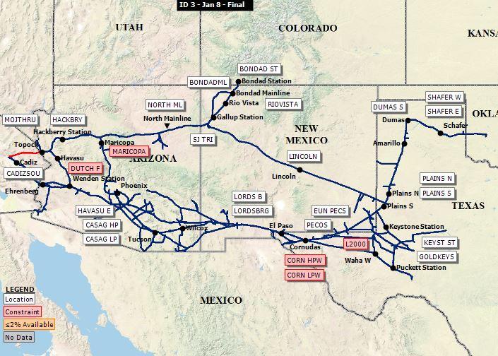 Image result for arizona natural gas pipeline map 2021