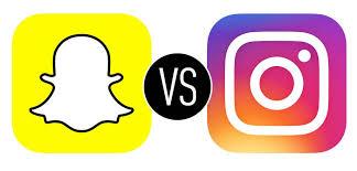 Image result for instagram vs snapchat