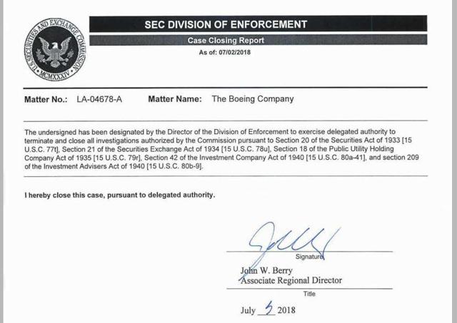 Just How Many SEC Investigations Has Boeing Been Sitting On? (NYSE:BA ...