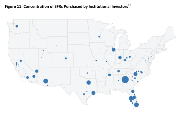 SFR geographical distribution