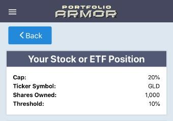 Optimal Hedge via Portfolio Armor.