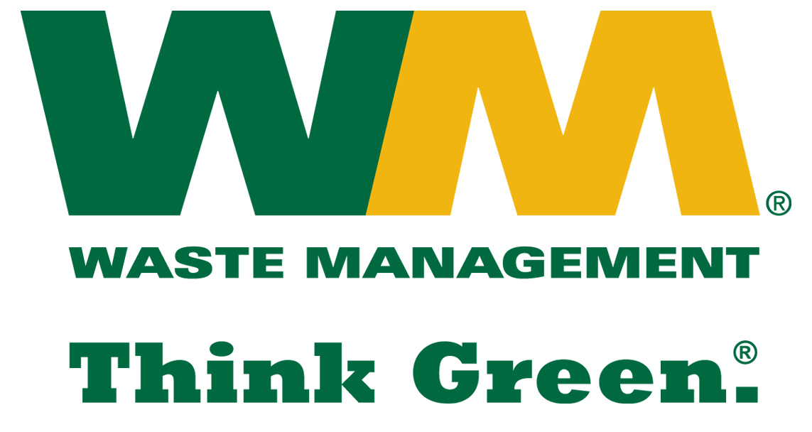 WM Waste Management advertising patch 2-1/2 X 4-1/2 #3864 