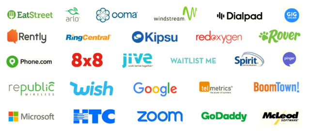 Bandwidth customer logos