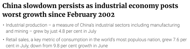 China Slowdown