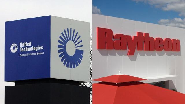 UTX Raytheon logos