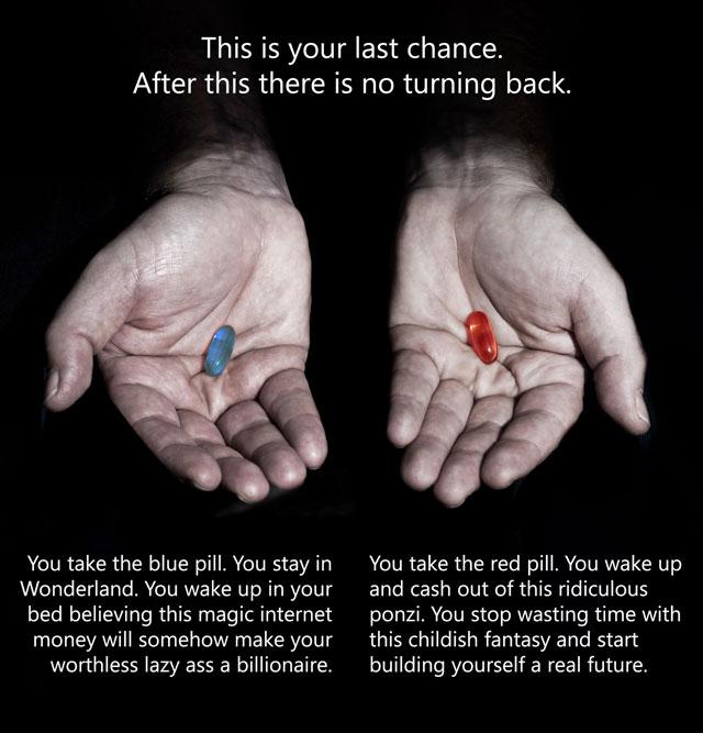 Image result for red pill blue pill.