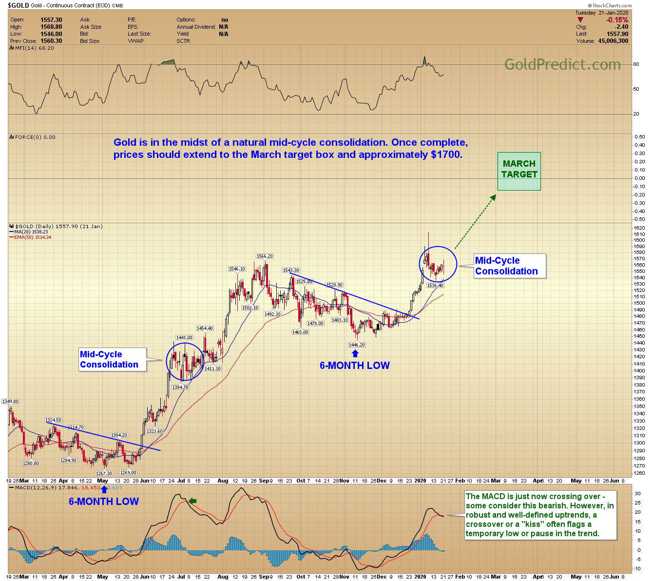 Gold Price Targets 1700 By March (NYSEARCANUGT) Seeking Alpha