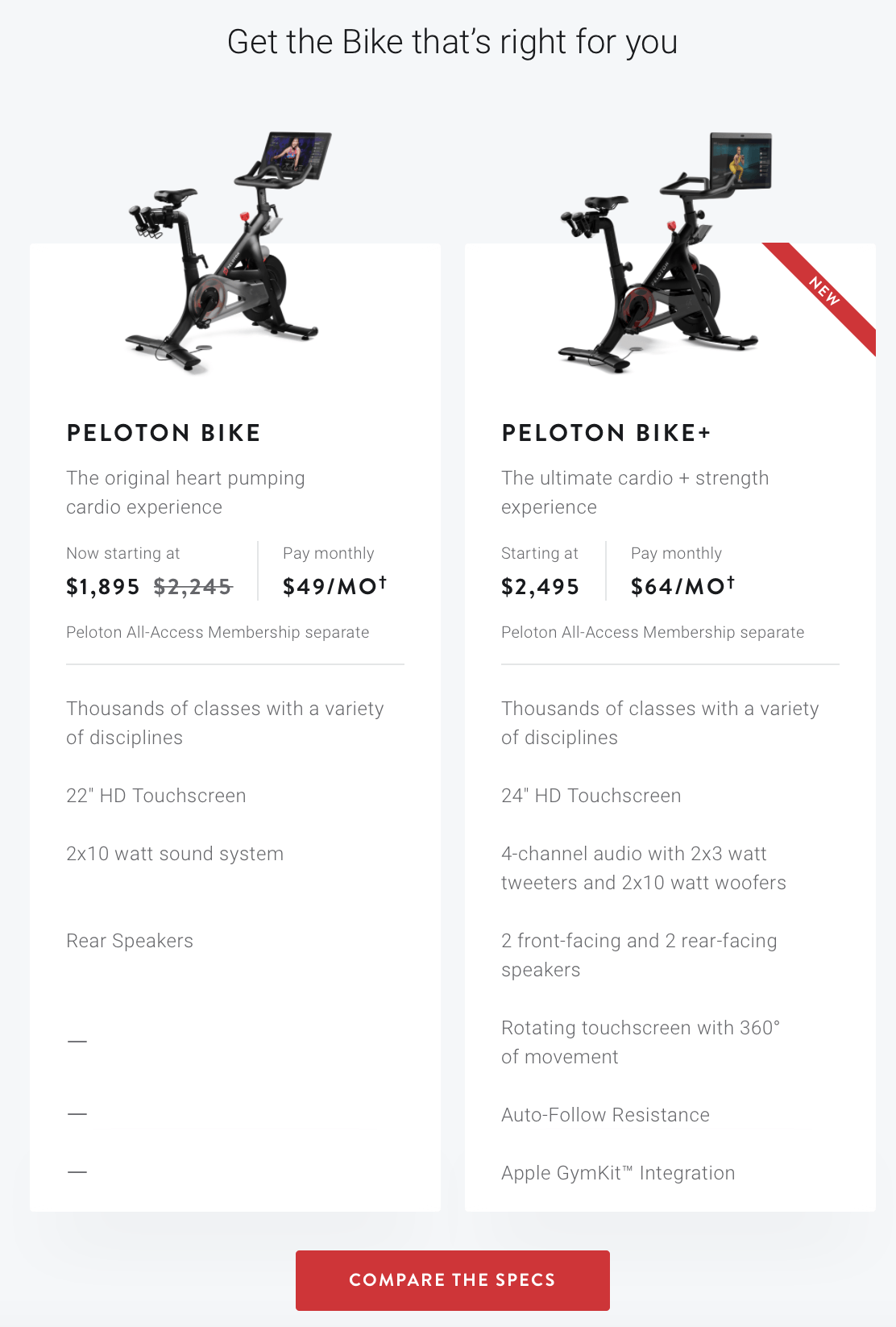 best cycle bike compared to peloton