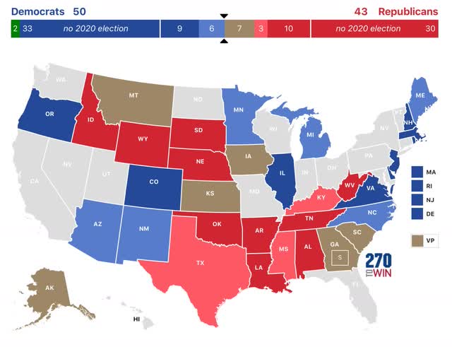 The Bonddad Blog: The final 2020 Senate nowcast: 51 Democrats, 48 ...