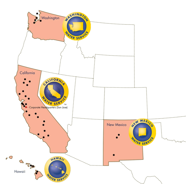 California Water Service Areas