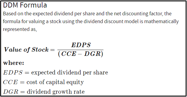 The dividend discount model illustrates that shares of Prudential are slightly discounted.