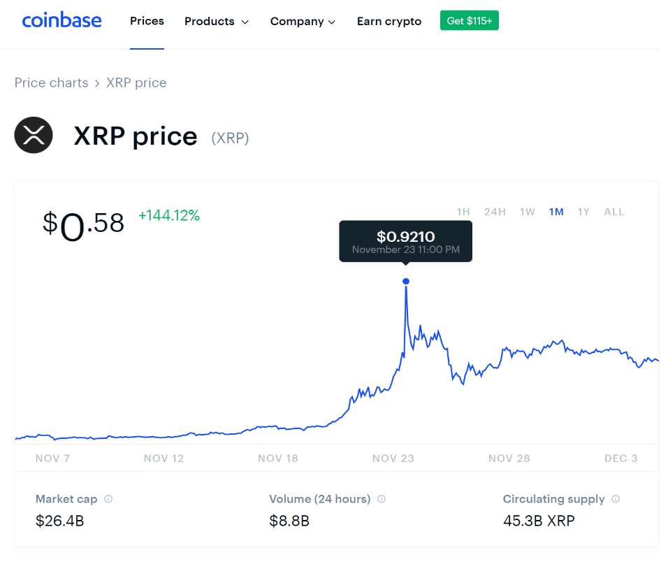 Can i leave my xrp on coinbase