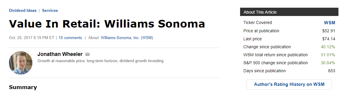 Williams-Sonoma: Weighing The Pros And Cons (NYSE:WSM)