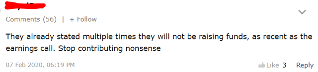 讀者rating諷尋求Alpha的作家ALT Perspective,他呼籲特斯拉將發行新股,儘管埃隆·馬斯克(Elon Musk)