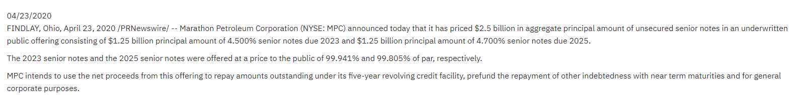 Marathon Petroleum: Handling COVID-19, Strong Potential (NYSE:MPC ...