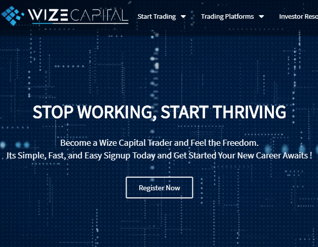 Wize Capital website