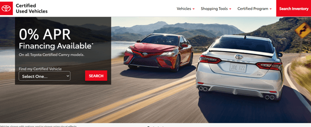 Toyota Pre-Owned Offer 2020