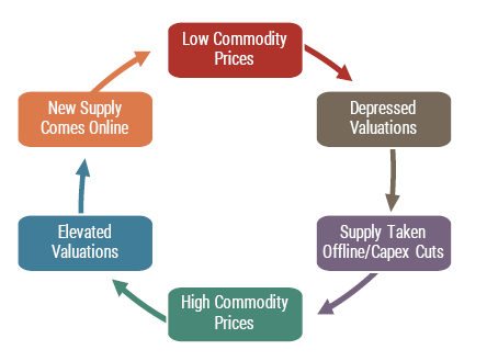 Visual description of the capital cycle.