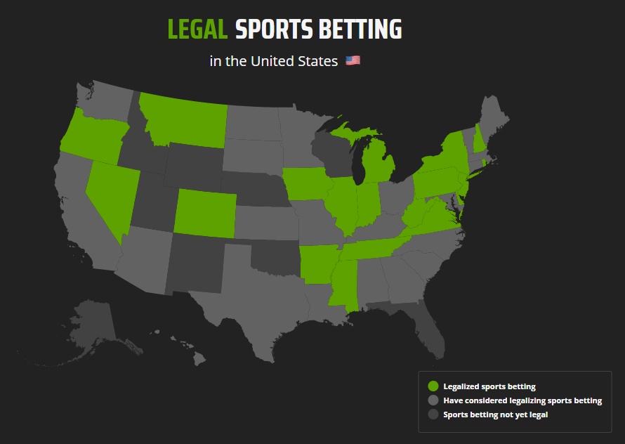 States legalized sports betting td direct investing tfsa 2022
