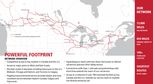 CP railroads – Source: Canadian Pacific Investor Relations