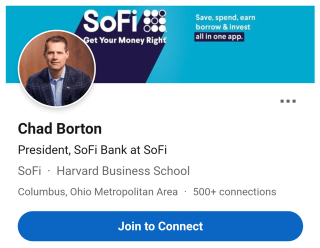 Chad Borton, President, SoFi Bank at SoFi