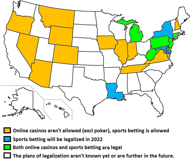 online gambling per state usa