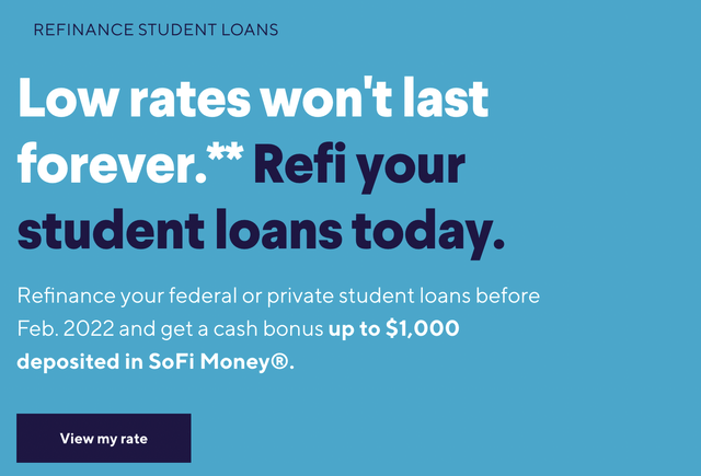 SoFi student loan refinancing
