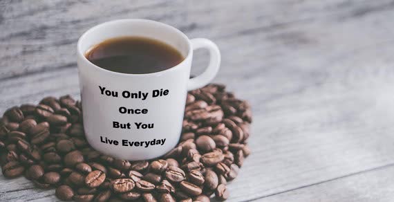 You Only Die Once but You Live Everyday Relationship Mug | Etsy