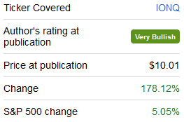 IONQ author rating
