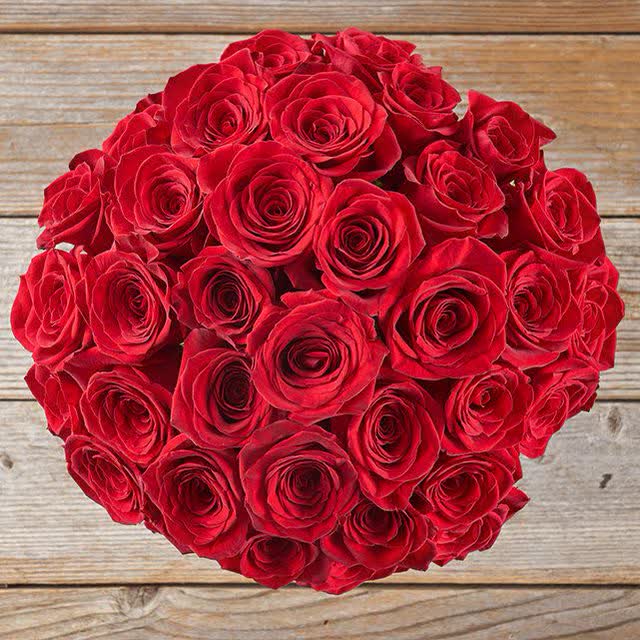 A bouquet of red roses Description automatically generated