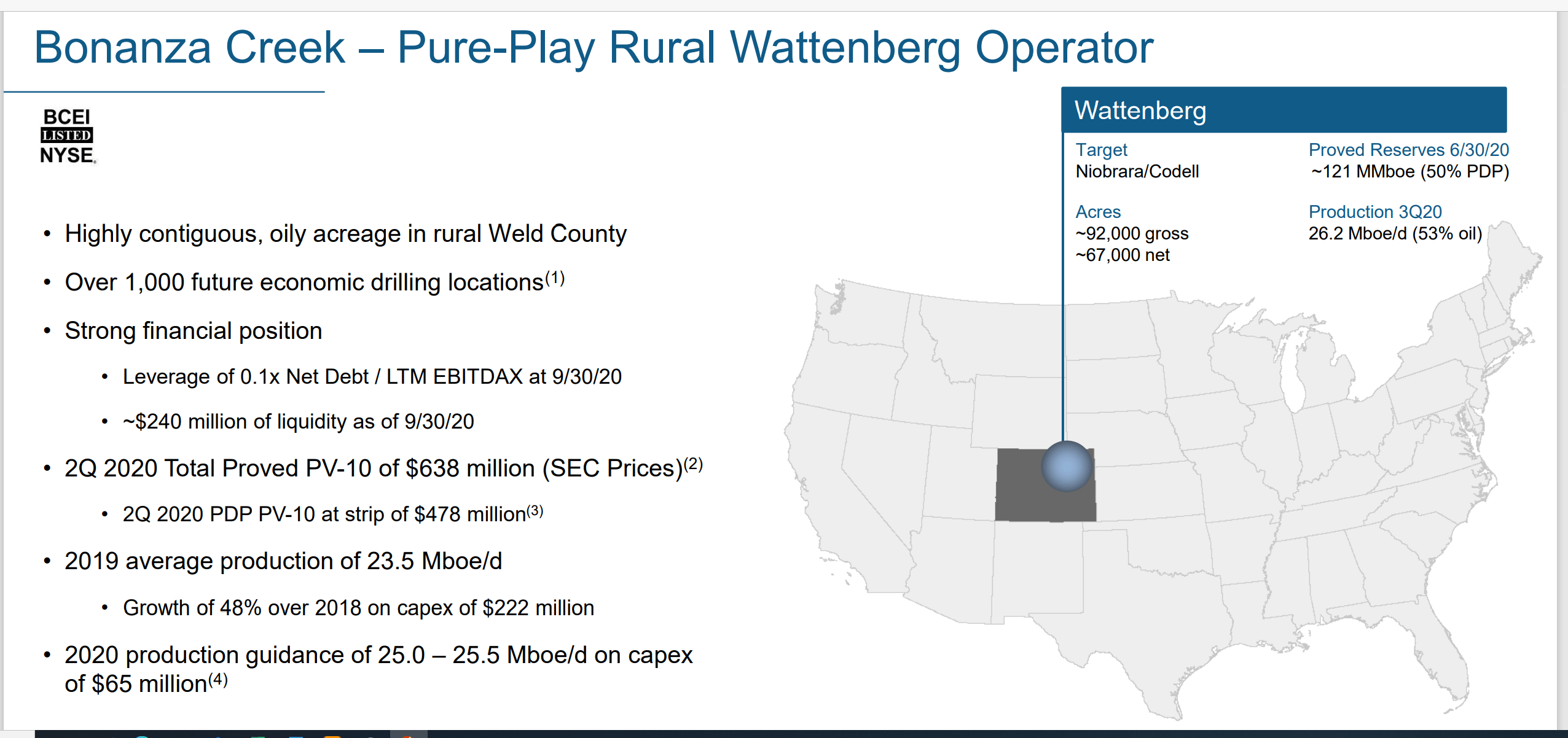Bonanza Creek Keeping That Debt Low (BCEI) Seeking Alpha