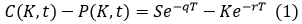 Implied dividend in Excel