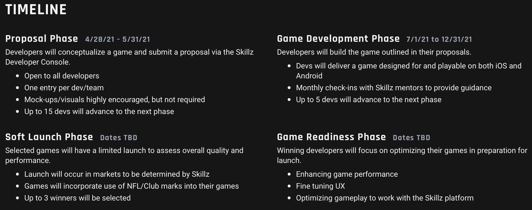 The NFL & Skillz Mobile Game Developer Challenge - Skillz