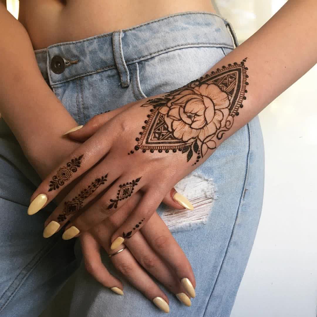 New Design Arabic Henna Stencils Reusable for Hands Airbrush Temporary  Tattoos Templates for Women Wedding India Mehndi Paint