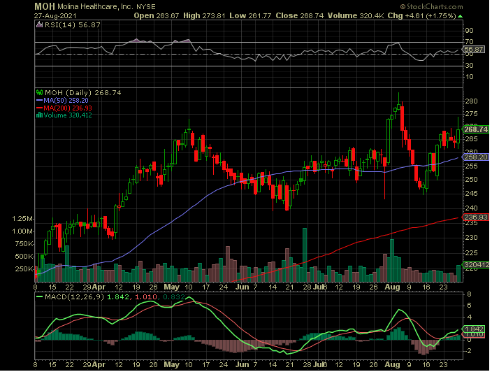 Molina Healthcare Could Be A Top Performing Stock Due To Positive