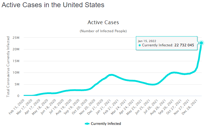 Active COVID Cases in the US