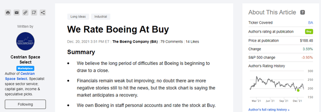 Boeing: Turnaround On Track, Rating The Stock Buy (NYSE:BA) | Seeking Alpha