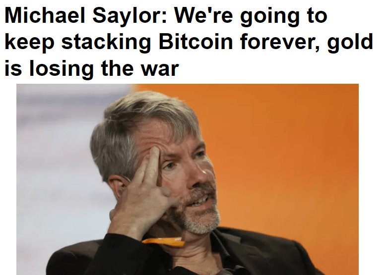 Michael Saylor on Bitcoin and gold
